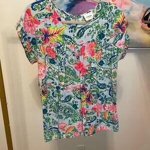 ANDREE BY UNIT Multicolor Floral Blouse Large